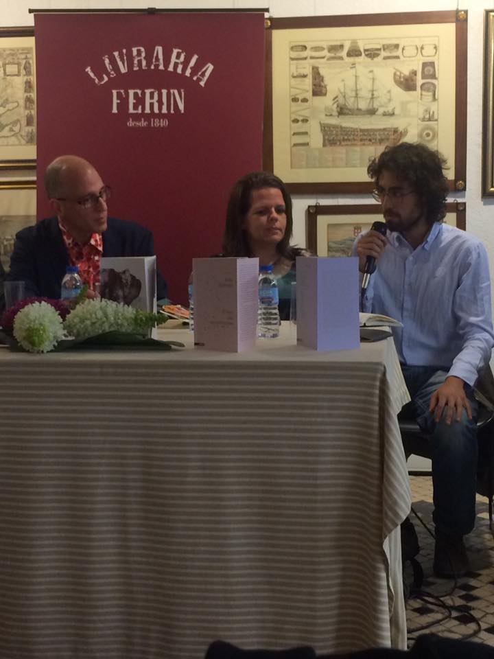 "De onde escrevo, de onde falo", conversa entre João Guilhoto, Leonardo Tonus e Simone Paulino, no dia 31 de março de 2017 na livraria Ferin, Lisboa.